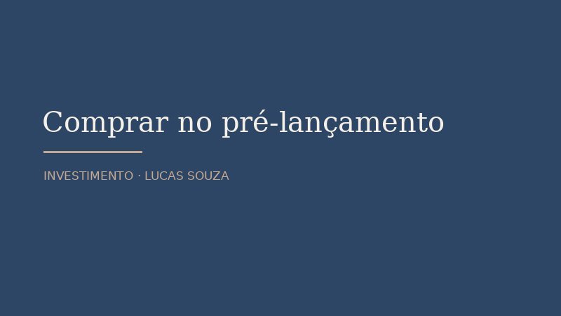 Pré-lançamento